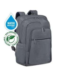 RIVACASE 7569 Laptop Backpack 17.3" Alpendorf ECO, grey, waterproof material, eco rPet, pockets for smartphone,