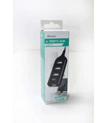 Vakoss TC-234UX interface hub USB 2.0 Black