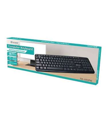 Vakoss TK-103PK keyboard USB Black