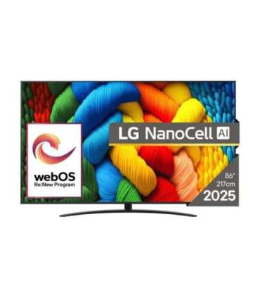 LG NanoCell AI 86NANO81A3A TV 2.18 m (86") 4K Ultra HD Smart TV Wi-Fi Black