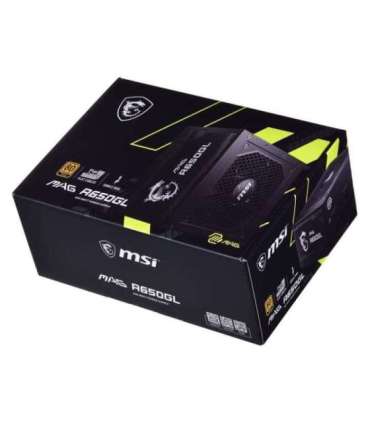 MSI MAG A650GL 650 W 120 mm 80 PLUS Gold power supply
