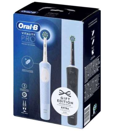 Oral-B Vitality Pro Duo Adult Rotating-oscillating toothbrush Black, Blue, White