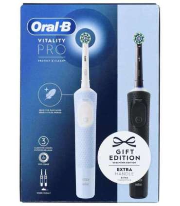 Oral-B Vitality Pro Duo Adult Rotating-oscillating toothbrush Black, Blue, White
