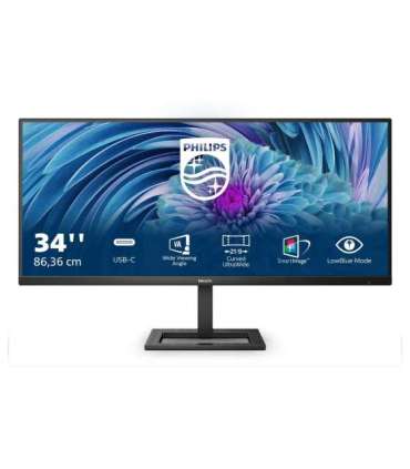 Philips E Line 346E2LAE/00 LED display 86.4 cm (34") 3440 x 1440 pixels Wide Quad HD LCD Black