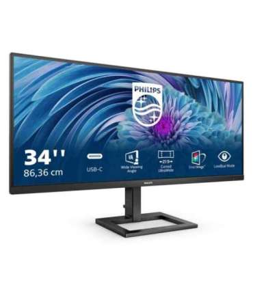 Philips E Line 346E2LAE/00 LED display 86.4 cm (34") 3440 x 1440 pixels Wide Quad HD LCD Black
