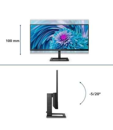 Philips E Line 346E2LAE/00 LED display 86.4 cm (34") 3440 x 1440 pixels Wide Quad HD LCD Black