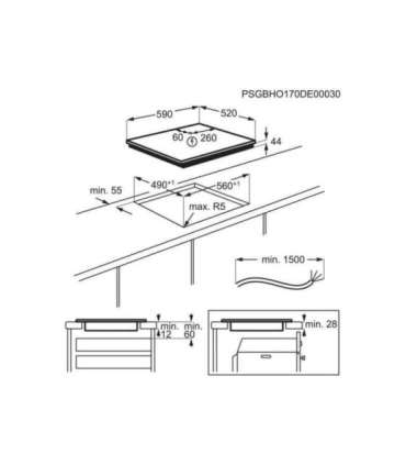 Electrolux EIV634 Built-in Zone induction hob 4 zone(s)