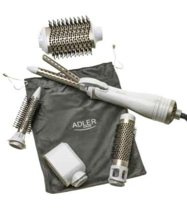 ADLER AD 2027 white hair dryer and curling iron