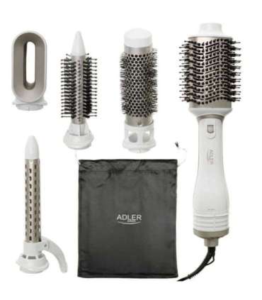 ADLER AD 2027 white hair dryer and curling iron