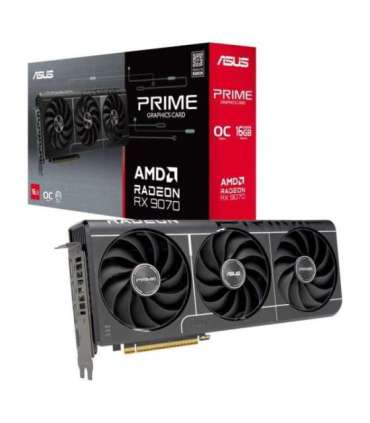 ASUS Prime -RX9070-O16G-EVO AMD Radeon RX 9070 16 GB GDDR6