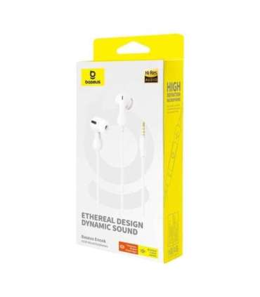 Baseus Encok HZ20 - wired headphones (white)