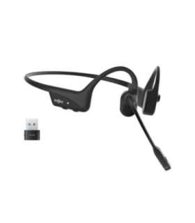 SHOKZ OpenComm2 UC 2025 Upgrade Wireless Bluetooth Bone Conduction Videoconferencing Headset with USB-C Charging Port