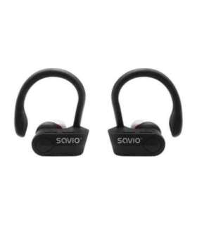 Savio TWS-03 Wireless Bluetooth Earphones, Black