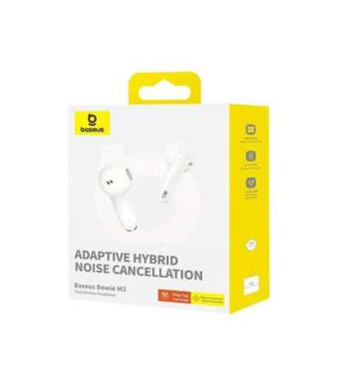 Baseus Bowie M3 - TWS wireless headphones, white