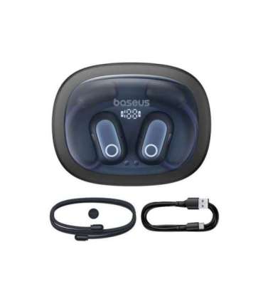 Baseus Eli Fit Open- Ear Headset Wireless Connectivity/Music USB Type-C Bluetooth Black