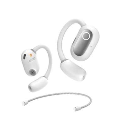Baseus Eli Fit Open- Ear Headset Wireless Connectivity/Music USB Type-C Bluetooth White