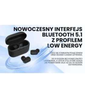 Savio TWS-09 IPX5 headphones/headset Wireless In-ear Music Bluetooth Black