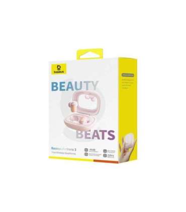 Baseus AirNora 3 - wireless TWS headphones (pink)