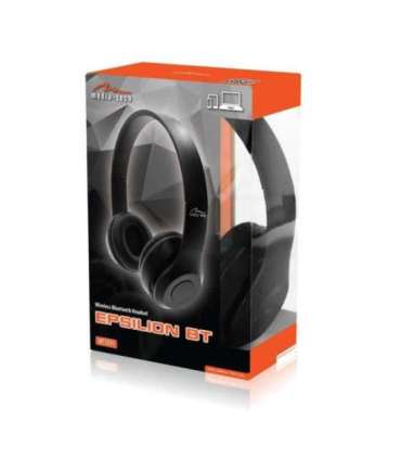 MEDIA-TECH EPSILION BT MT3591 Wireless headphones Bluetooth 4.2 Microphone Radio FM Black