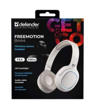 HEADPHONES DEFENDER BLUETOOTH FREEMOTION B444 BEIGE