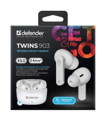 Bluetooth headphones TWINS 903 white