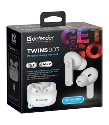 Bluetooth headphones TWINS 903 white