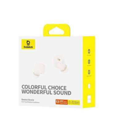 Baseus Bowie E18 - TWS in-ear wireless headphones, white