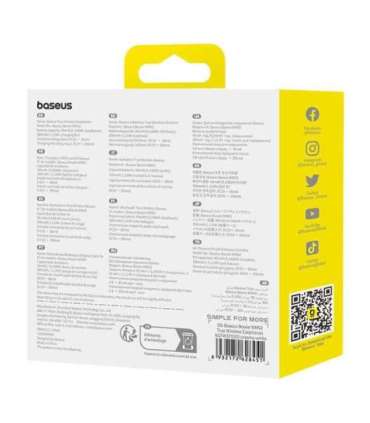 Baseus Bowie WM02 wireless headphones (white)