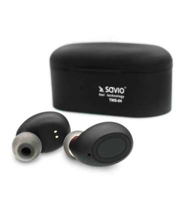 Savio TWS-04 Wireless Bluetooth Earphones Black,Graphite