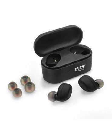 Savio TWS-04 Wireless Bluetooth Earphones Black,Graphite