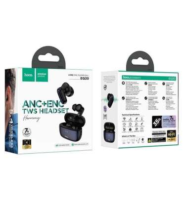 Hoco EQ20 Rhyme Headset Wireless In-Ear Calls/Music Bluetooth Black