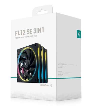 DeepCool FL12 SE 3IN1 Computer case Fan 12 cm White 3 pc(s)