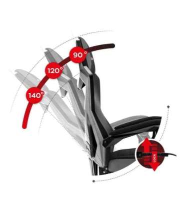 Huzaro Combat 3.0 Gaming armchair Mesh seat Black, Grey