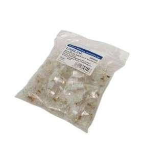 MP0002 CAT5e Modular PlugSuitable for 8P8C Round CablePlug unshieldedGold-plated contacts Transparent