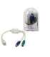 Logilink Adapter USB to PS/2 x2 :. Grey USB M 2x Mini DIN 6-pin FM 0.2 m