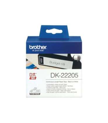 Brother DK-22205 Continuous Length Paper Label White DK 30.5 m
