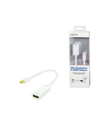 Logilink Adapter Mini DisplayPort to HDMI with Audio: Grey Mini DisplayPort HDMI A 0.1 m