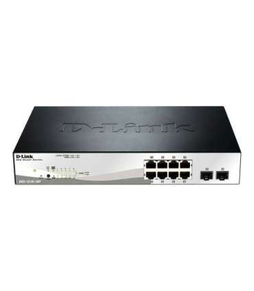 D-LINK DGS-1210-10P, Gigabit Smart III Switch with 8 10/100/1000Base-T PoE ports and 2 combo 1000Base-T/MiniGBIC (SFP)