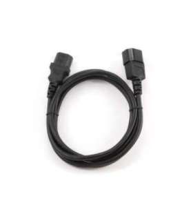 Cablexpert PC-189-VDE power extension cable 1.8 meter Black C14 coupler C14 coupler