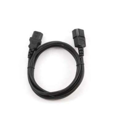 Cablexpert PC-189-VDE power extension cable 1.8 meter Black C14 coupler C14 coupler