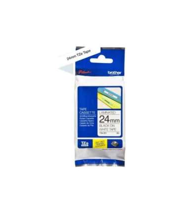 Brother TZ-251 Laminated Tape Black on White TZe 8 m 2.4 cm