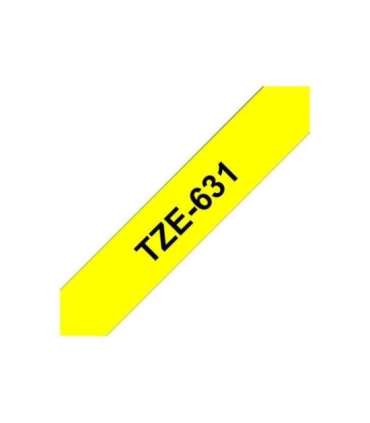 Brother TZe-631 Laminated Tape Black on Yellow TZe 8 m 1.2 cm