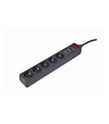 Surge Protector SPG5-C-15/ 4.5 m/ 5 Sockets/ Black
