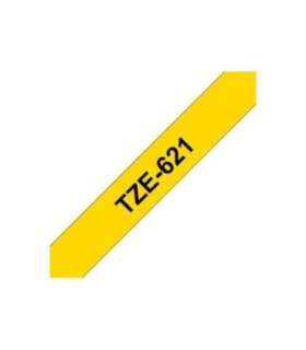 Brother TZe-621 Laminated Tape Black on Yellow TZe 8 m 9 cm