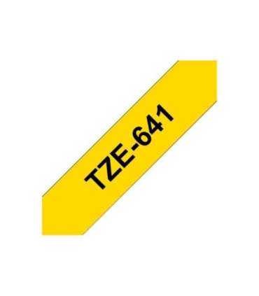 Brother TZe-641 Laminated Tape Black On Yellow TZe 8 m 1.8 cm