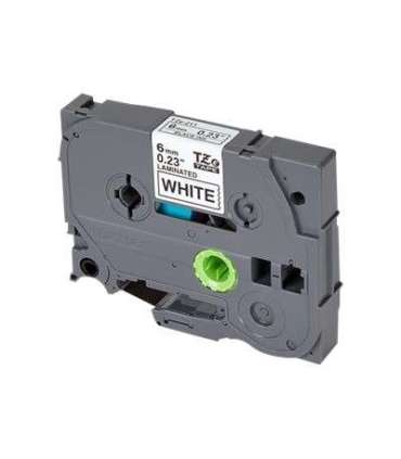 Brother TZe-211 Laminated Tape Black on White TZe 8 m 6 cm