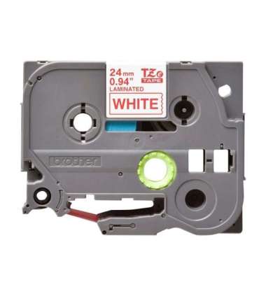 Brother TZe-252 Laminated Tape Red on White TZe 8 m 2.4 cm