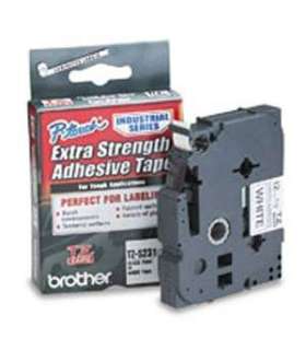 Brother TZ-S231 Strong Adhesive Laminated Tape Black on White TZe 8 m 1.2 cm