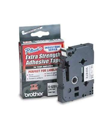 Brother TZ-S231 Strong Adhesive Laminated Tape Black on White TZe 8 m 1.2 cm