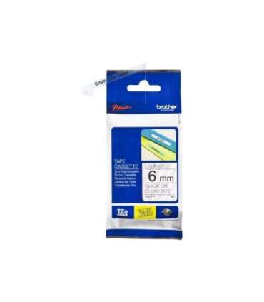 Brother TZe-111 Laminated Tape Black on Clear TZ 8 m 6 cm